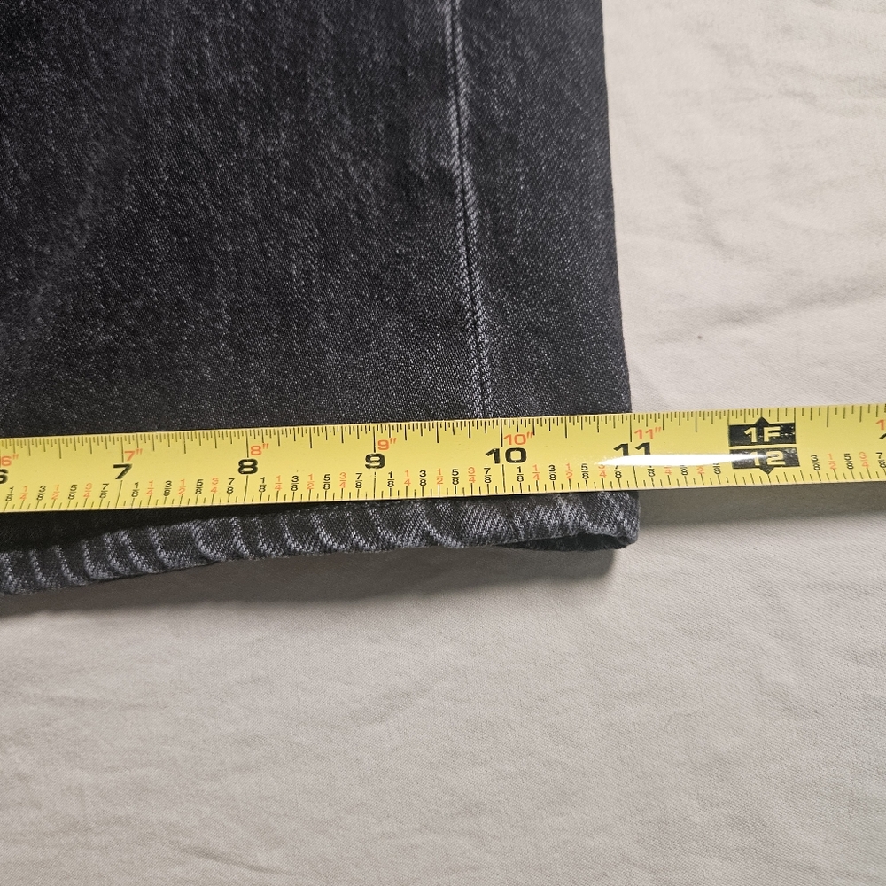 American Eagle Baggy Cargo Wide Leg Jeans Women's Size 6 Super‎ High Rise Black - Picture 4 of 13